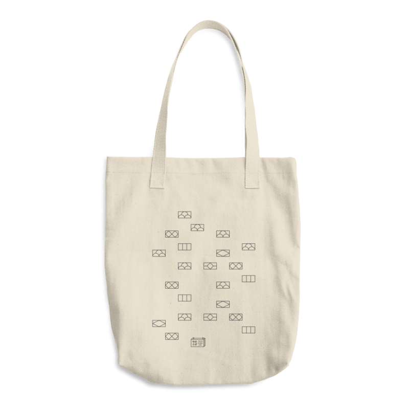 Japanese Brick Wall - Cotton Tote Bag