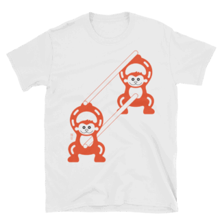 Monkeys at Work - Japanese construction fence - Tshirt