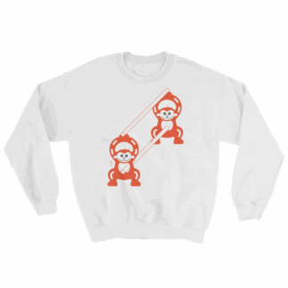 Monkeys at Work - Japanese construction fence - Sweater